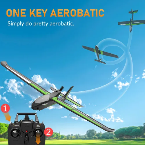 Vista 7 de VOLANTEXRC - Avión RC de nueva versión, avión de control remoto para adultos, avión RC de 4 canales con construcción de espuma duradera, 3 modos
