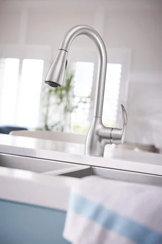 Vista 21 de Moen CA87011SRS Touch-on-Kitchen-Sink-grifos, resistente al punto inoxidable
