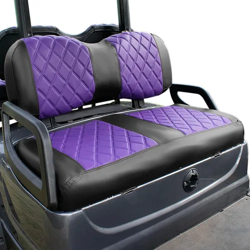 Vista 11 de NOKINS Juego de Fundas de Asiento de Diamante para Carrito de Golf, Compatible con Yamaha Drive/Drive 2 Asiento Frontal Estándar OEM, Funda