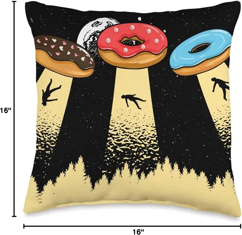 Vista 4 de Sprinkles - Cojín de donas con relleno de gelatina, 15.7 x 15.7 in, multicolor