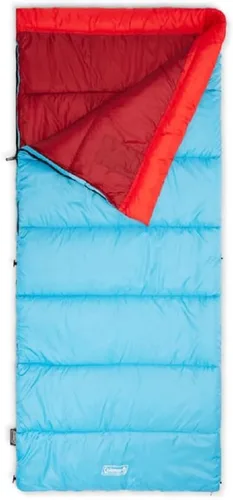 Vista 11 de Coleman Flatlands 30/40/50°F Sleeping Bag, Made from 100% Recycled Material, Big & Tall Options, Cool-Weather Sleeping Bag for Camping, Sleepovers