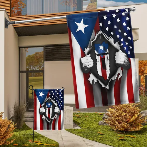Vista 5 de FLAGWIX Banderas de Puerto Rico, decoraciones de bandera de Puerto Rico – Bandera de casa de 30 x 40 pulgadas, decoraciones para el hogar, exterior
