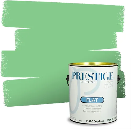 Vista 206 de PRESTIGE Pintura exterior e imprimación en uno, aloe, plano, 1 galón