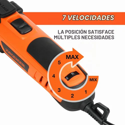 Vista 5 de JORGENSEN - Multiherramienta oscilante con cable, velocidad variable con 16 cuchillas