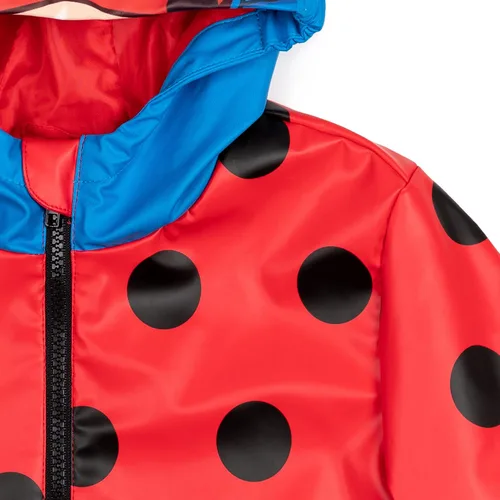 Vista 3 de Miraculous Chaqueta impermeable con capucha para cosplay con cremallera
