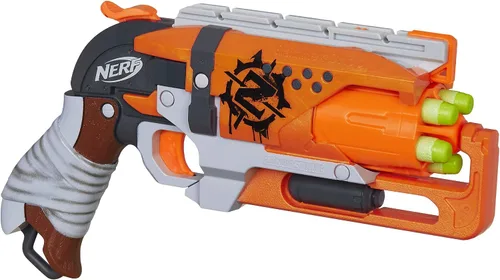 Vista 4 de Pistola Nerf Zombie Hammershot Blaster, Estándar, Anaranjado
