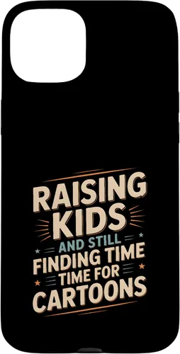 Vista 9 de Raising Kids and Still Finding Time Time for Cartoons Humor Case for iPhone XR