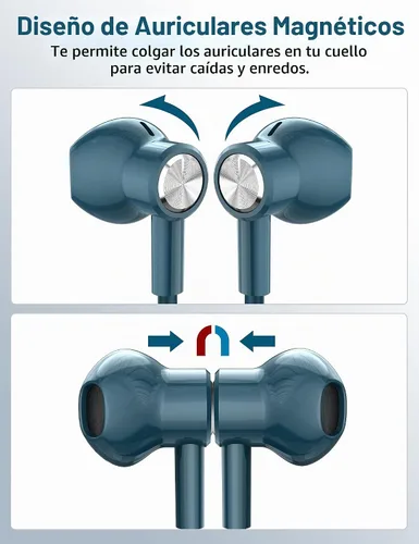 Vista 7 de Auriculares con cable para auriculares Apple USB C para iPhone Duo 18 17 Pro 17e 16 15 Azul lago