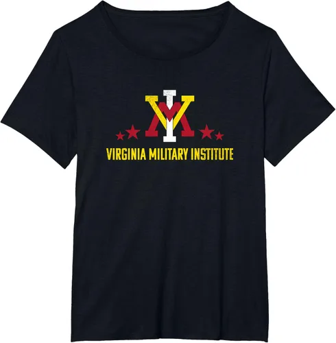 Vista 10 de Virginia Military Institute VMI Keydets Logo Camiseta, Negro