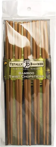 Vista 2 de Totally Bamboo Juego de palillos torcidos de bambú, 10 pares2