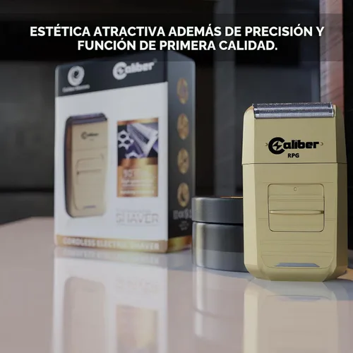 Vista 6 de Caliber Pro - Afeitadora RPG - Afeitadoras profesionales de corte cerrado con cepillo de limpieza - Recortadora inalámbrica de pelo y barba