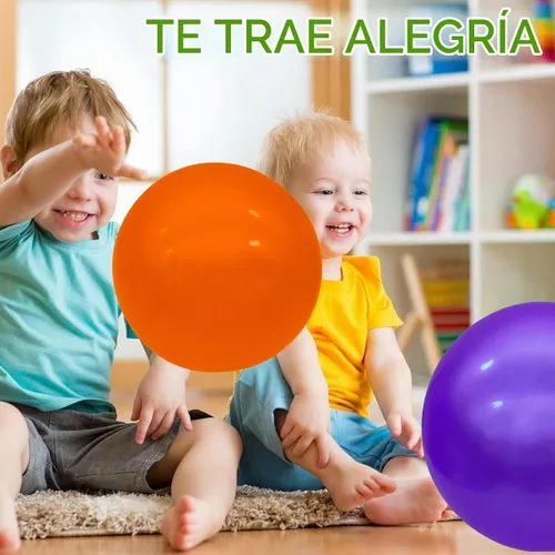Vista 2 de 12 bolas inflables para niños, 9 pulgadas