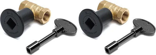 Vista 8 de Skyflame Kit de válvula de llave de gas recta de 1/2 pulgada, negro plano Para chimenea de hoguera, con brida, llave de 3 pulgadas