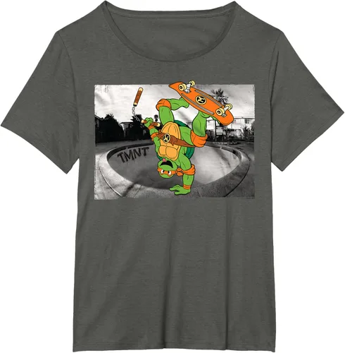 Vista 15 de Teenage Mutant Ninja Turtles Michelangelo - Camiseta de patinaje, Negro, S