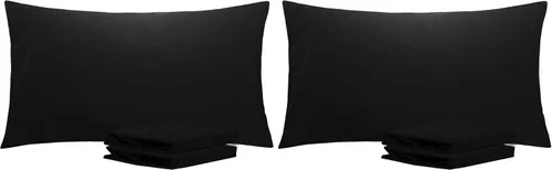 Vista 97 de NTBAY Juego de fundas de almohada estándar, paquete de 2 fundas de almohada de microfibra cepillada de 20 x 26 pulgadas, suaves, sin arrugas