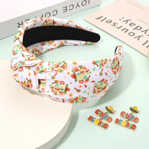 Vista 202 de YAHPERN Diadema para el día de San Valentín para mujer, colorida diadema de algodón con estampado de corazón de conversación XOXO Love, diadema