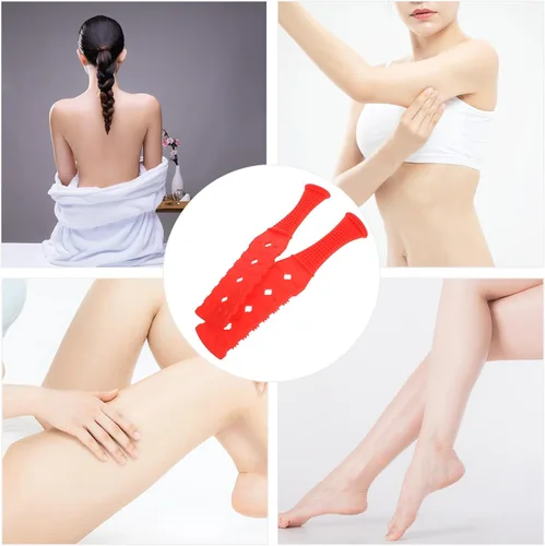 Vista 6 de Placa Gua Dolor Pat Back Cuatro Masajes Portátil para Músculo Cuerpo Hombro Acupoint Becerro Masajeador Cuidado Salud Alargado Raspado Stick
