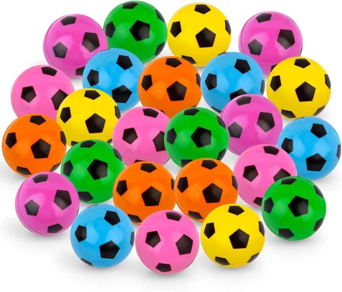 Vista 17 de 24 piezas de pelotas de goma rebotadoras de béisbol para niños, pelotas de goma de 32 mm para deportes de rebote a granel para recuerdos de fiesta