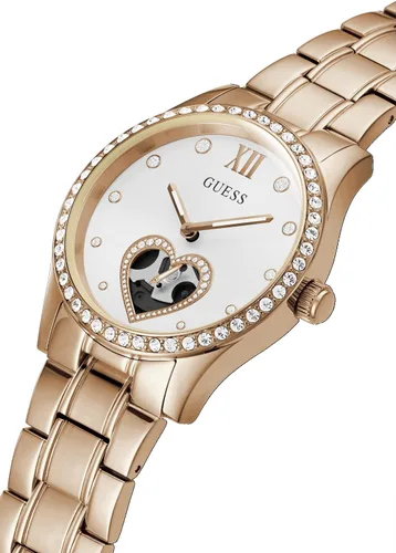 Vista 4 de GUESS Heart-Shaped Cut-Thru 38mm Watch