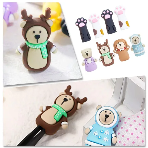 Vista 6 de 8 fundas protectoras para pinzas de gato, lindas fundas protectoras para cutículas de animales, para pinzas de pinza de uñas, etc