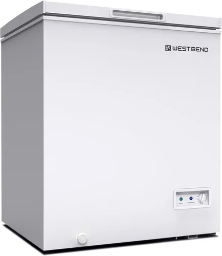 Vista 9 de West Bend Congelador de pecho con control de temperatura ajustable, independiente con tapa abatible individual, descongelación manual con drenaje