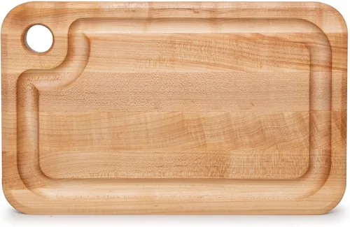 Vista 9 de John Boos Prestige Series Tabla de Cortar Rectangular de Madera de Arce 16"x10" – 1.25 pulgadas de grosor, bloque de carnicero reversible de 6