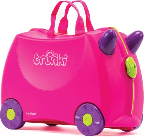 Vista 11 de Trunki Original Maleta para Niños con Ruedas para Montar y Equipaje de Mano Harley (rojo)