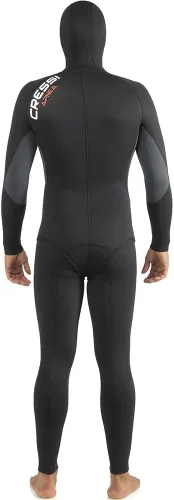Vista 2 de Cressi Apnea - Traje de neopreno de pesca submarina de apnea de 2 piezas, chaqueta y pantalones, almohadilla de pecho, protección de rodilla, diseño