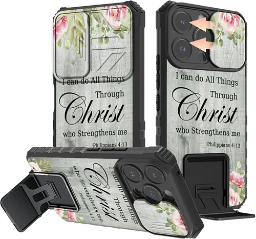 Vista 28 de Rossy Funda para iPhone 14 2022, para iPhone 14 con funda deslizante para cámara deslizante, soporte integrado, doble capa híbrida, a prueba de 1-37