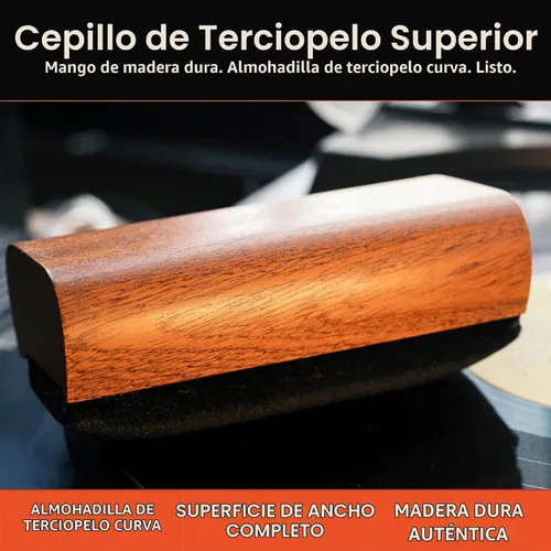 Vista 6 de Vinyl Buddy Kit de limpieza definitivo de discos de vinilo de 5 piezas Incluye: limpiador de discos - Cepillo de terciopelo, microfibra y lápiz