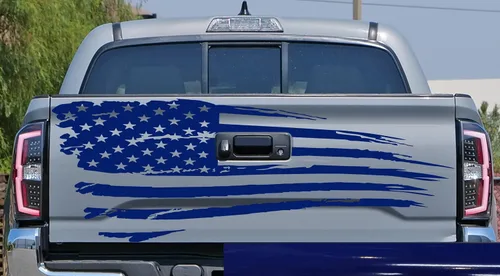 Vista 35 de Adhesivo adhesivo para puerta trasera o ventana de la puerta trasera de Estados Unidos para puerta trasera o camioneta, se adapta a Toyota Tacoma