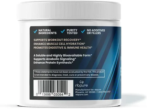 Vista 2 de nbpure Glutamina de rendimiento+: PepForm Péptidos de glutamina - Recuperación muscular sin OMG y salud intestinal - intestino permeable, apoyo