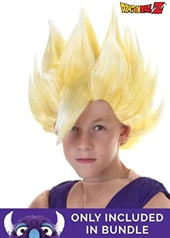 Vista 4 de Disfraz de Gohan para niños Morado