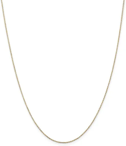 Vista 3 de Collar de pastor alemán simple de oro amarillo de 14 quilates con lazo negro