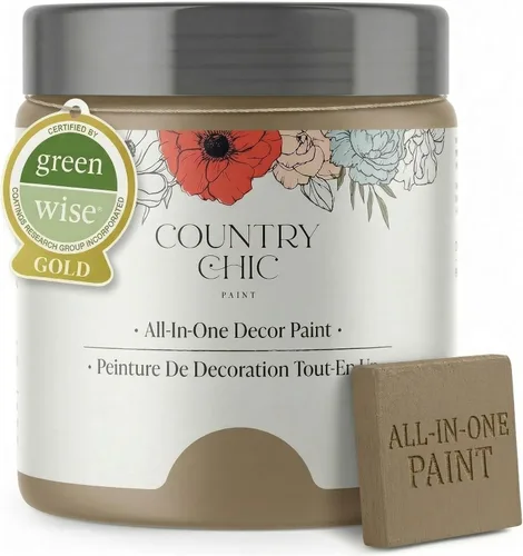 Vista 31 de Country Chic - Pintura a la tiza todo en uno para muebles y armarios, ecológica, acabado mate, con primer y sellador, para madera y metal, Alchemist