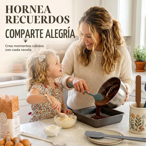 Vista 2 de Astercook Juego de espátulas de silicona de 6 piezas, espátulas de goma resistentes al calor de 560 °F con núcleo de acero inoxidable Morandi
