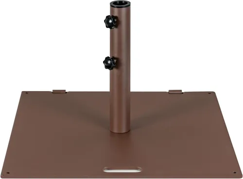 Vista 10 de HAPPYGRILL Base de sombrilla de patio de 20 pulgadas, soporte cuadrado de 35 libras para sombrilla de mercado al aire libre con 4 almohadillas
