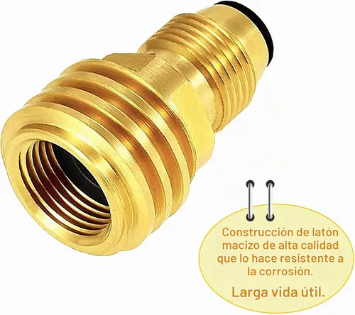 Vista 3 de AOPANDA El adaptador de tanque de propano convierte la válvula de servicio de tanque POL LP en manguera QCC1/tipo 1 o regualtor - antiguo a nuevo