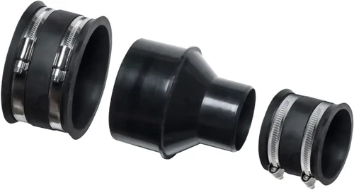 Vista 11 de POWERTEC Reductor de 4 a 2-1/2 pulgadas y manguito flexible con abrazaderas de manguera de llave de acero inoxidable, accesorio de recolección