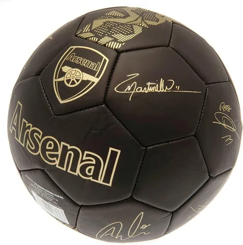 Vista 2 de Arsenal F.C. Balón de fútbol de firma dorado PH
