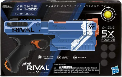 Vista 3 de Nerf Rival Kronos XVIII-500 Blaster, azul (exclusivo de Amazon)