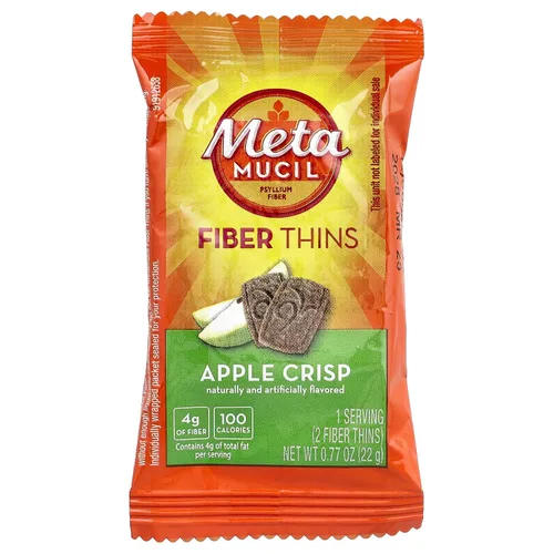 Vista 3 de Metamucil Obleas de fibra de manzana crujiente 24 cada uno (paquete de 2)