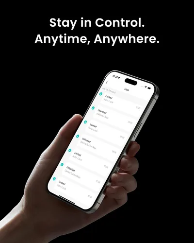 Vista 14 de Smart Lock Ultra con teclado, cerradura de puerta de huellas dactilares, control remoto de aplicación, cerrojo de teclado WiFi integrado, desbloqueo