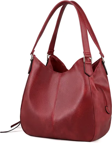 Vista 10 de Bolso para hombro Dourr para mujer, con múltiples bolsillos, bolso de mano moderno de cuero vegano