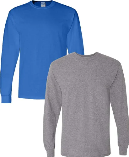 Vista 16 de Gildan - Camiseta DryBlend de manga larga para adulto, estilo G8400, paquete de 2