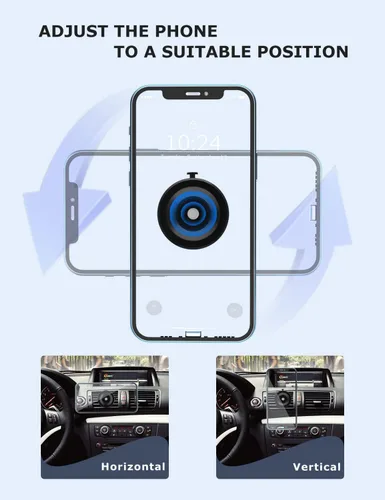Vista 6 de PHOCAR Soporte de teléfono para automóvil al vacío, soporte para teléfono con ventilación de aire, absorción automática de vacío, sin necesidad