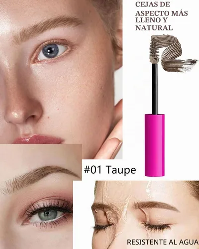 Vista 2 de Kit de gel de cejas teñido impermeable, gel de rímel de cejas engrosante y pegamento de cejas de ajuste transparente, crema de cejas de relleno