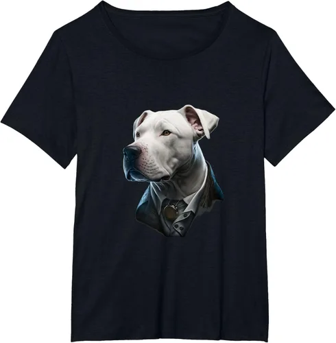 Vista 34 de Detective Dogo Argentino - Camiseta para perro, Negro