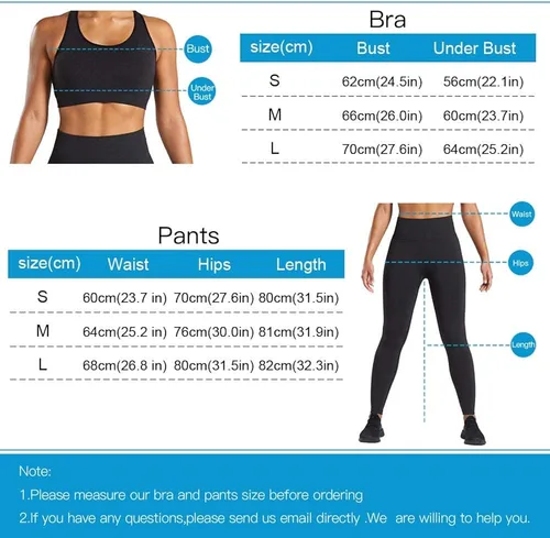 Vista 7 de WodoWei - Conjunto de 2 piezas de entrenamiento para mujer