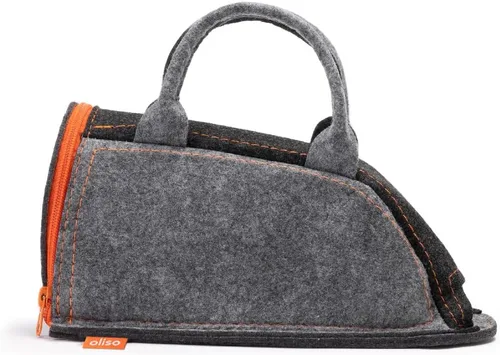 Vista 3 de Oliso M3Pro Project - Plancha de vapor con solemate (coral) y bolsa de transporte Oliso para mini planchas